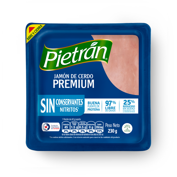 JAMON DE CERDO PREMIUM PIETRÁN 230g