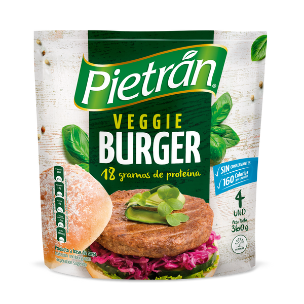 VEGGIE BURGER PIETRÁN 360g