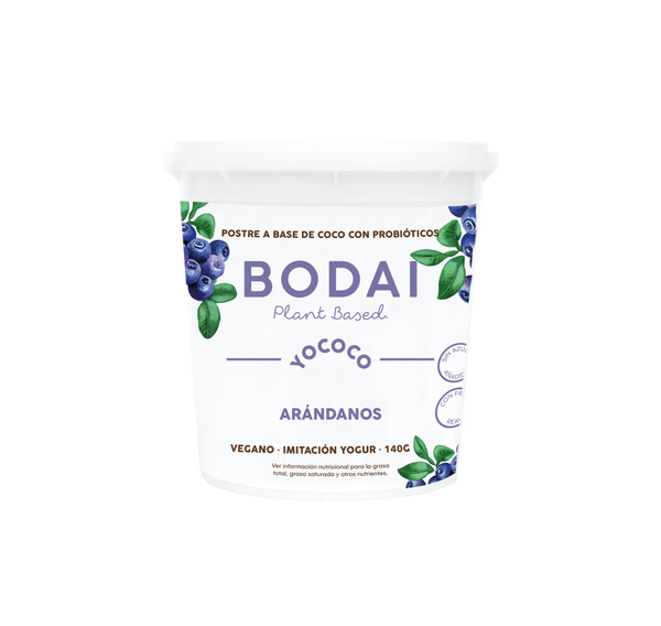 Yogur a base de coco. Productos veganos
