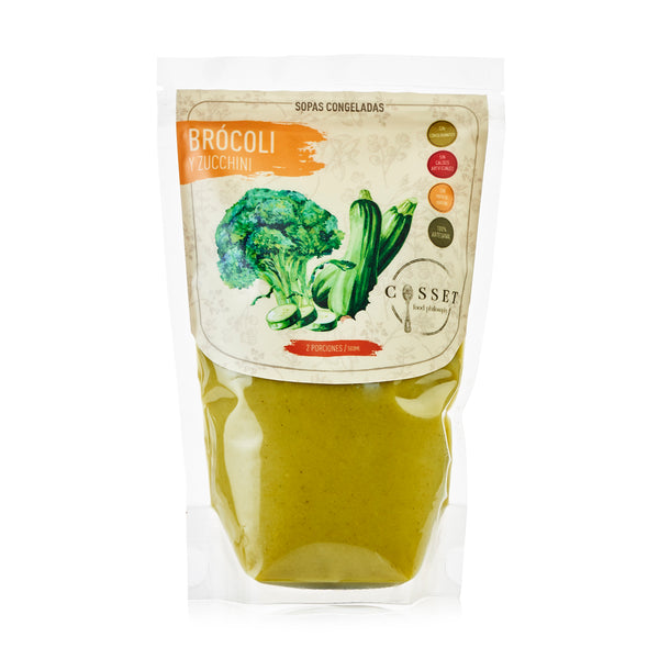 SOPA DE BRÓCOLI Y ZUCCHINI COSSET 1