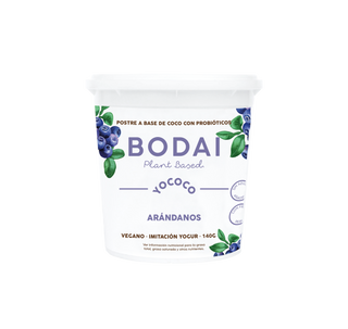 Yogur a base de coco. Productos veganos
